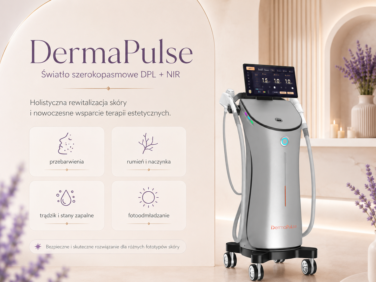 DermaPulse DPL NIR — technologia światła szerokopasmowego w kosmetologii